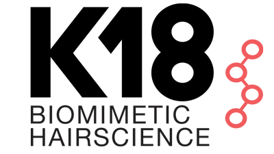 hairdressers specialising in curly hair in Lewisham and London k18 biomimetic hair science logo
